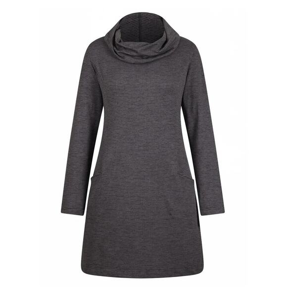 EQL by Kerrits $79 Large Gray Textured Cowl Neck Performance Equestrian - Picture 2 of 11